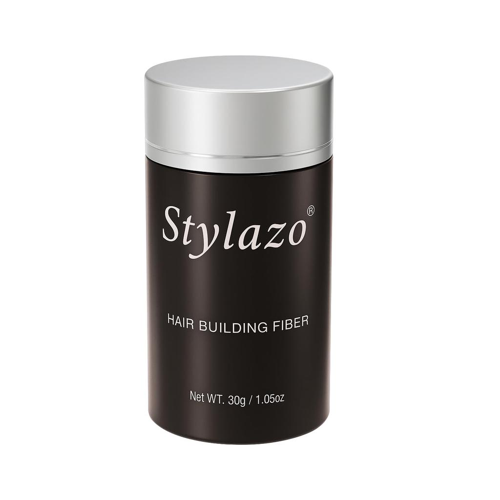 Stylazo Hair Building Fibers 30 Grams Hair Loss Concealer (Black)