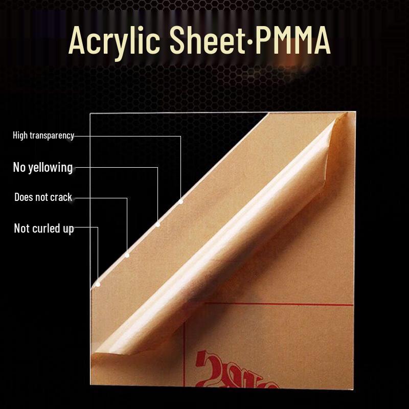 Rectangular Hanging Transparent Acrylic Signboard, 960x580x8mm