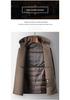 Men's 2025 Autumn/Winter Hooded Wool Coat with Detachable Down Liner - Youth Business Double-Sided Short Jacket.