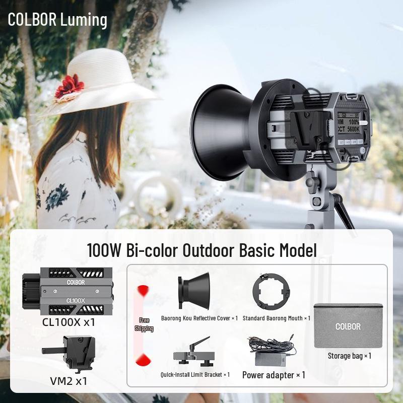 8Colbor CL100X Bi-Color LED Photography Light for Studio Video