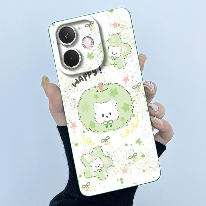 For Oppo A5 Pro 5G Phone Case Cute Panda Back Cover For Oppo A 5 Pro 2025 Full Protection Soft Liquid Silicone Anti Drop Housing