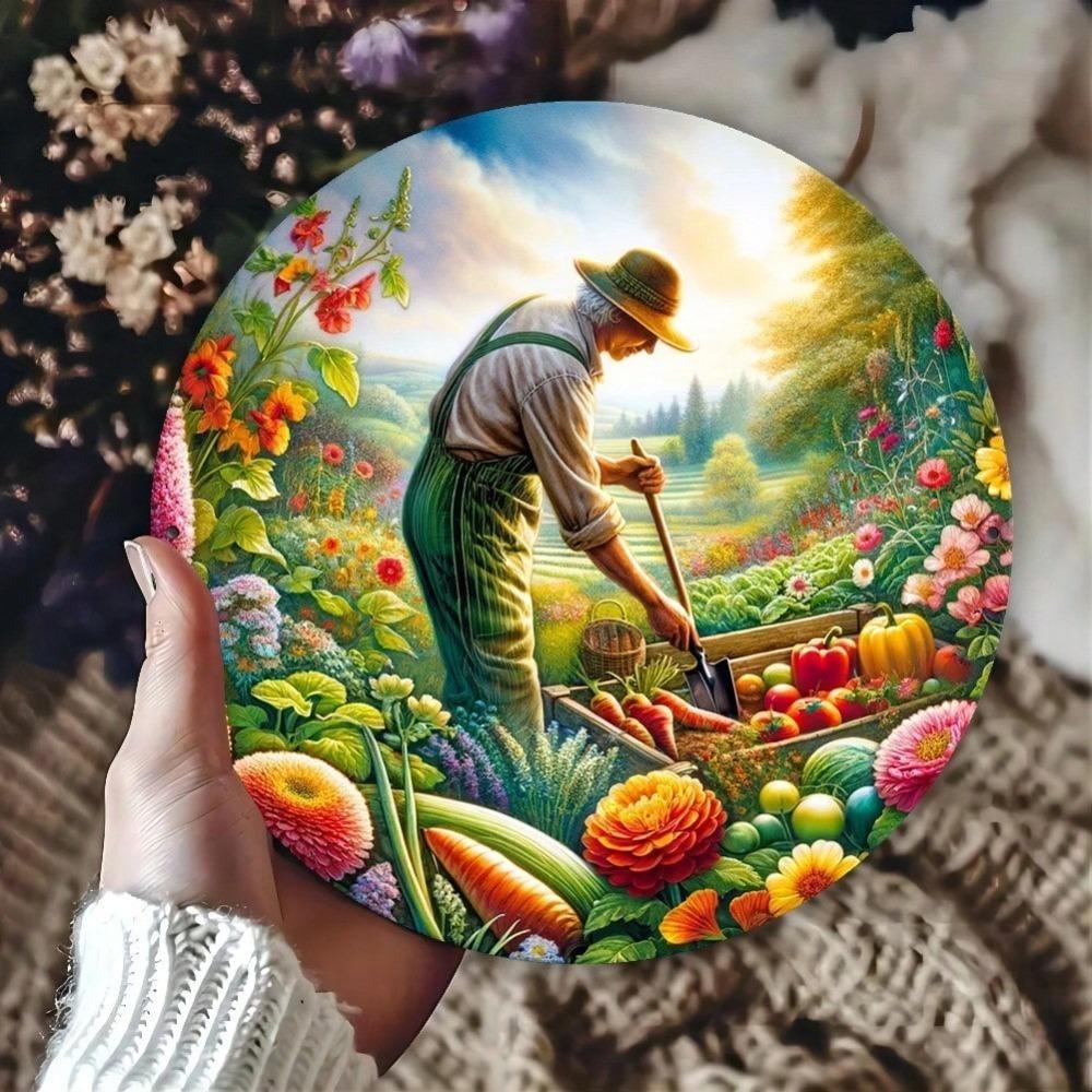 Metal Wall Art Vintage Style Unique Gift For Garden Yard Home Decor