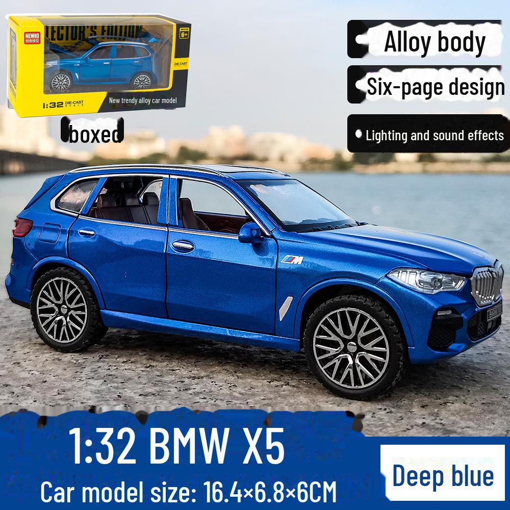 Xinao 1:32 Bao X5 Off-Road SUV Alloy Six-Door Car Model with Sound & Light Pull-Back Toy