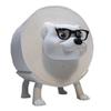 Cute Bear Toilet Paper Holder With Glasses - Sturdy Bathroom Tissue Holder