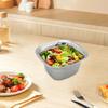 Stainless Bowl Snack Prep Container Reusable Appetizer Serving Tray Salad Seasoning Dish