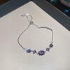 Blue Star Zirconia Hexagonal Flower Bracelet - Stylish, Versatile, and Luxurious Wrist Jewelry for Women