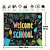 1 Striscione di Bentornato a Scuola - Decorazione Festa Primo Giorno per Insegnanti e Studenti Oggetti di Scena per Studio Fotografico Forniture Tavolo Torta