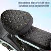 Motorcycle Seat Cover with Soft Fleece Pad Winter Electric Heating Cushion for Scooter Bike Snowmobile Delivery Riding Travel