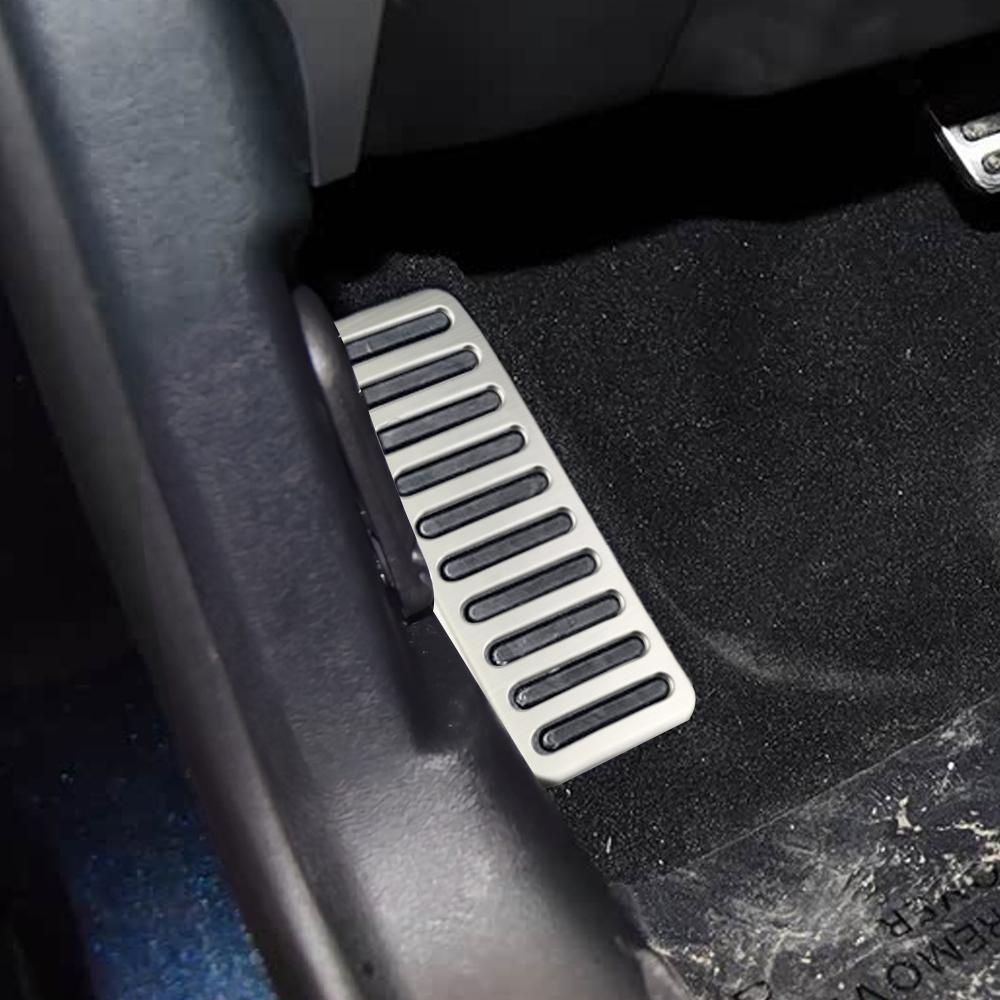Car Foot Rest Pedal Cover for Ford Mustang 2015-2022 2023 2024 2025 2026 Dead Pedal Stainless Steel Pad Protector Accessories