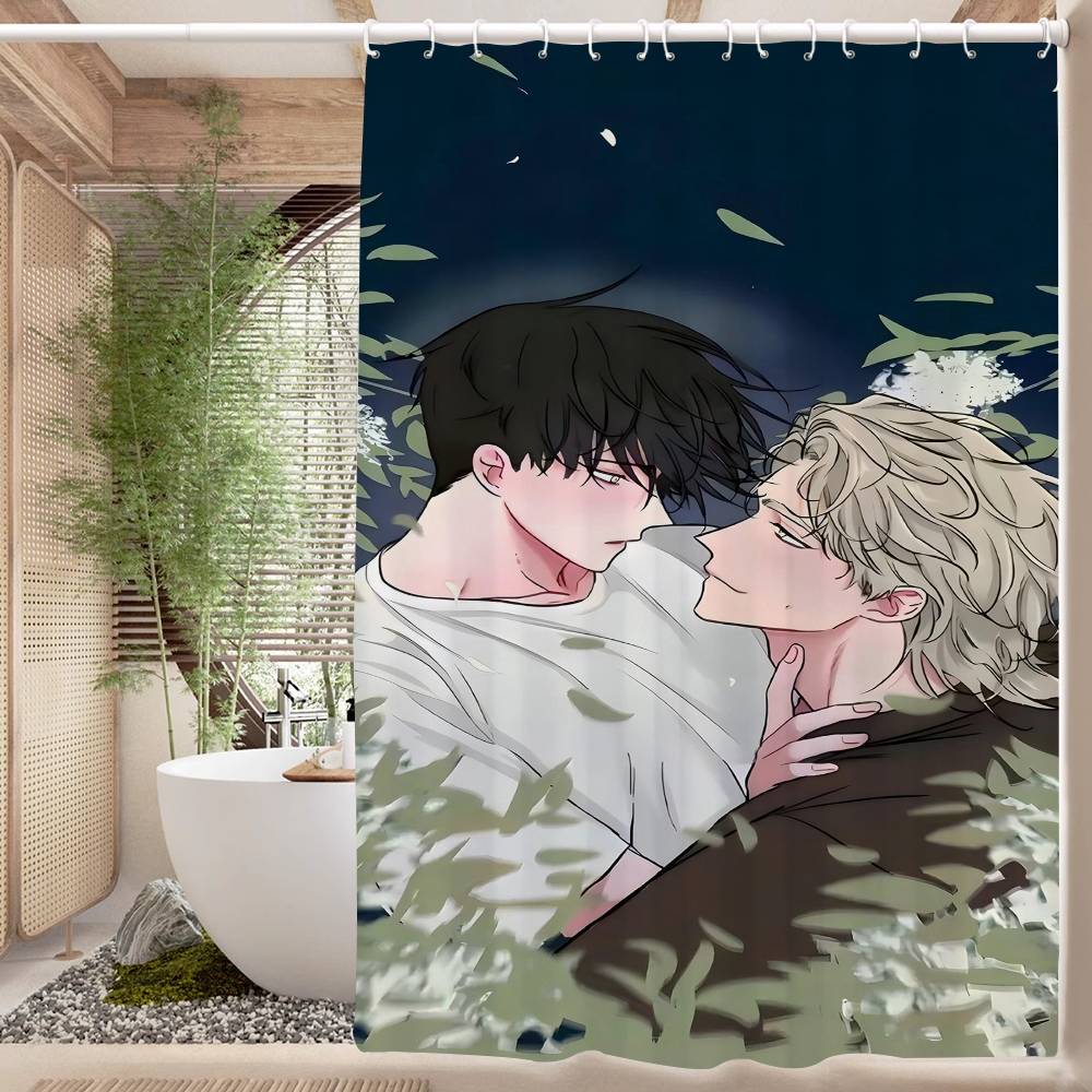 Ebbe in der Dämmerung Anime Duschvorhang - Wasserabweisend und auslaufsicher, Schimmel- und Mehltauresistent für