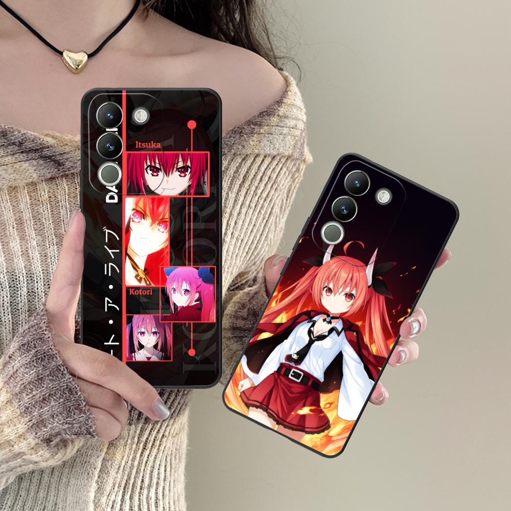 Date a Live Kotori Itsuka TPU Mobile Phone Case for VIVO Y77 76 75 74 73 72 58 56 55 51 50 38 36 Y19 Y18 Y03 Y01 5G Cover