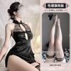Domila Sexy Lingerie Lace Temptation Retro Cheongsam Hot Hollow Back Lace-up Large Size Uniform