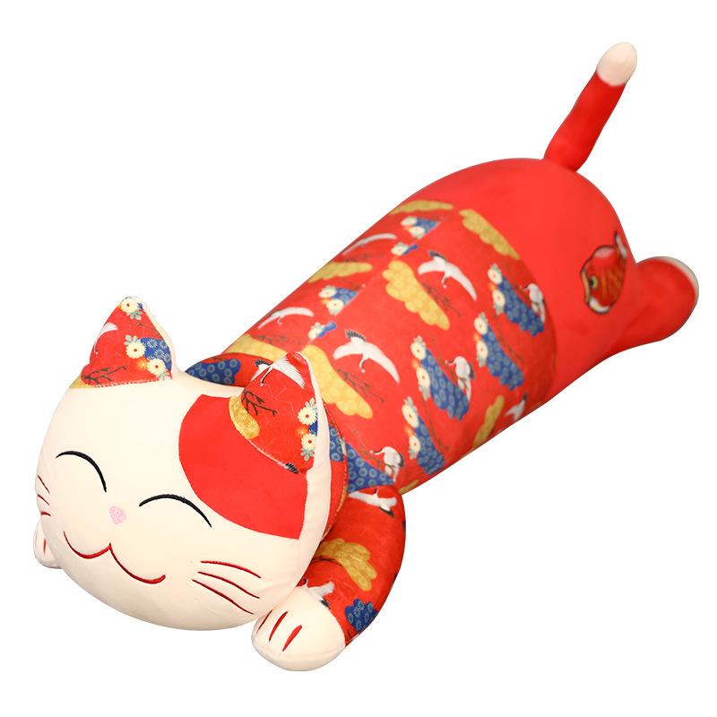 Kitten Cat Doll Plush Toy Lucky Cat Doll Girl Bed Holding Sleeping Pillow Rag Doll
