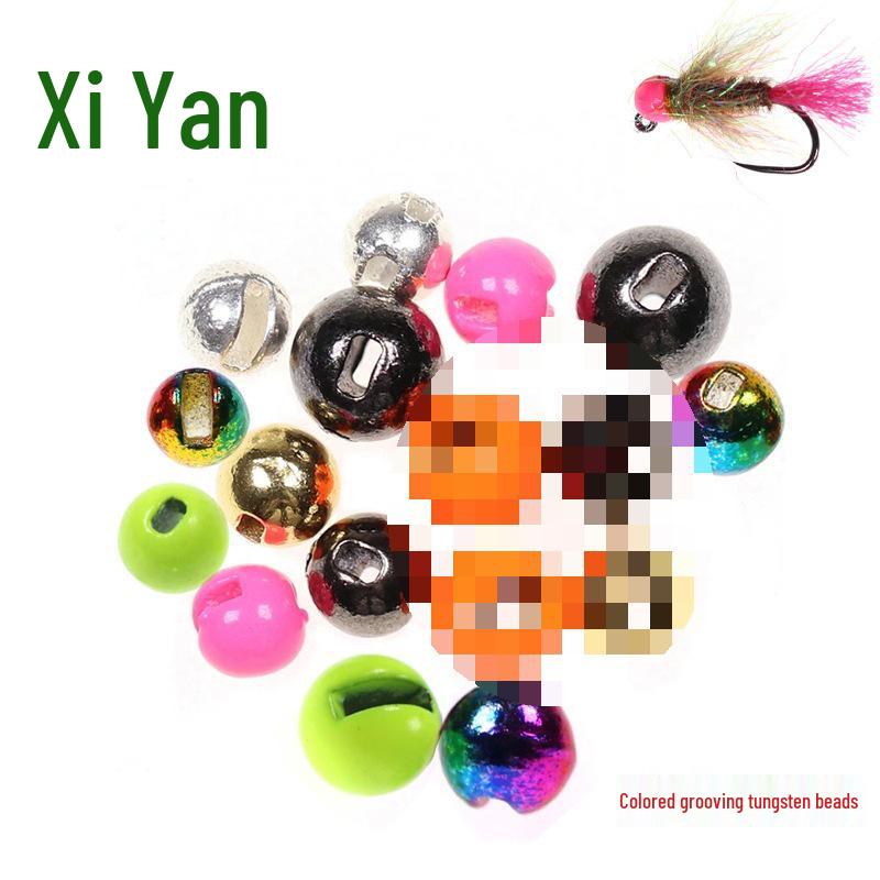Kolorowe koraliki wolframowe do dociążania i wiązania much na ochotkę