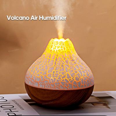 1PC 300ml Volcano Air Humidifier Desktop Electric USB Humidificadore Water Mist Diffuser Purifier Air Freshener With 7 Colors Night