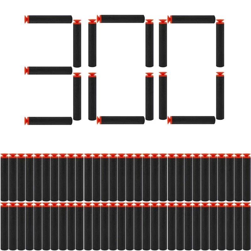 Black Sucker Head Bullets 7.2cm for N-strike Elite Series Blasters Foam EVA Refill Darts Kids Toy Guns Accessories