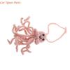 Y4UA Handmade Woolen Octopus Pendant Car Interior Decoration Rearview Mirror Hanging Decor Accessories for Backpacks Keychain
