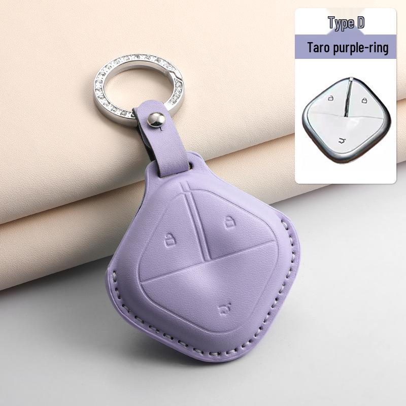 Compatible Wuling Bingo Airev Qingkong Genuine Leather Key Cover