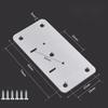 1/4/10 Pcs Cabinet Hinge Repair Plate Cupboard Door Hinges Fixing Plate Cabinet Door Repairing Fixing Panel Furniture Hardware