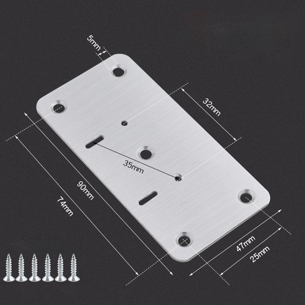 1/4/10 Pcs Cabinet Hinge Repair Plate Cupboard Door Hinges Fixing Plate Cabinet Door Repairing Fixing Panel Furniture Hardware