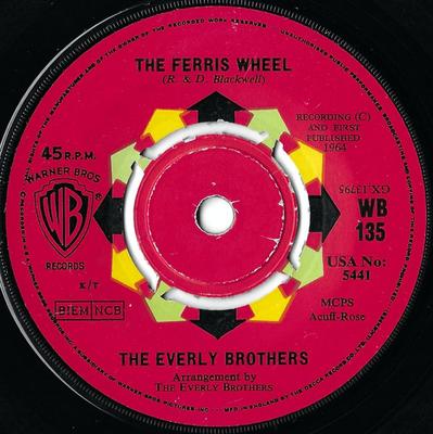 7inch Record EVERLY BROTHERS - The Ferris Wheel WB135 Warner Bros. Re 1964 UK Rock Used