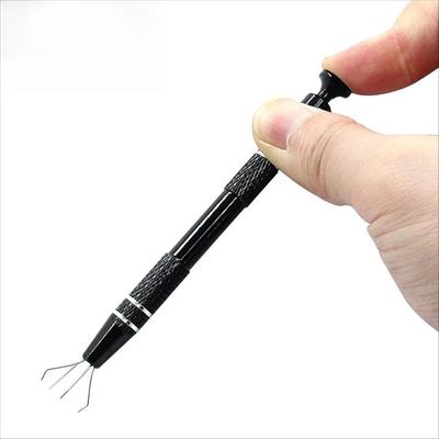 Outil de préhension pour bijoux à 4 griffes avec 4 pointes Outils de préhension en alliage d'aluminium pour composants électroniques
