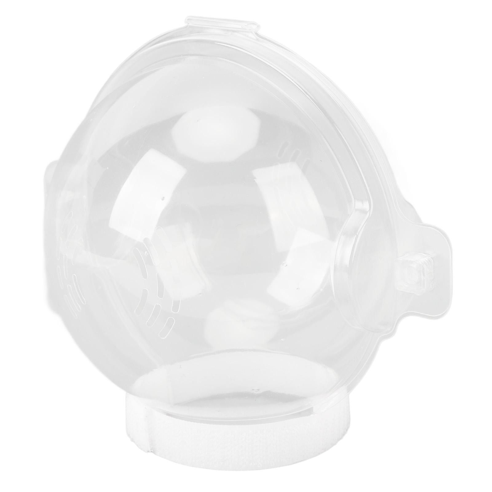 

Cat Transparent Muzzle Breathable Prevent Biting Licking Adjustable Cat Hood Helmet for Grooming Bathing