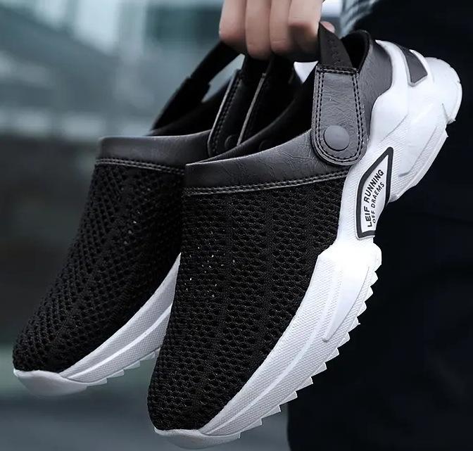 

2025 новая летняя мода универсальный набор для ног с одной педалью и двумя дышащими молодежными уличными для отдыха приморскими пляжными туфлями 44 чёрный