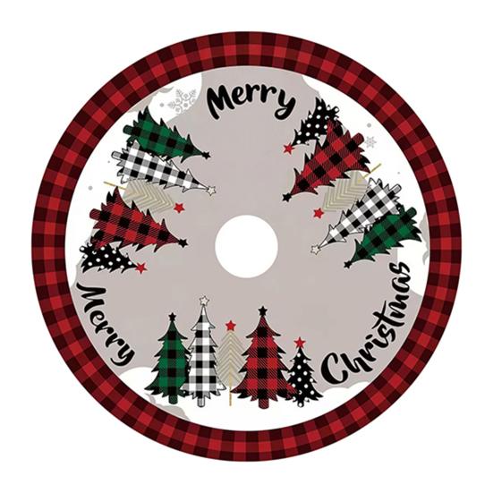 36 Inch Christmas Tree Skirt Cute Snowman/Gnome Rustic Xmas Tree Skirt