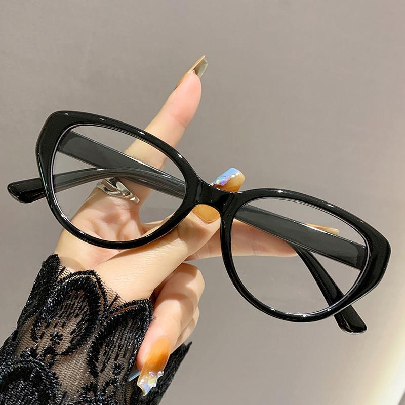 

Retro Eyeglass Frame Cat Eye TrendAnti Blue Light Mirror Simple Personalized Fashionable Reading Glasses 9638 2 чёрный
