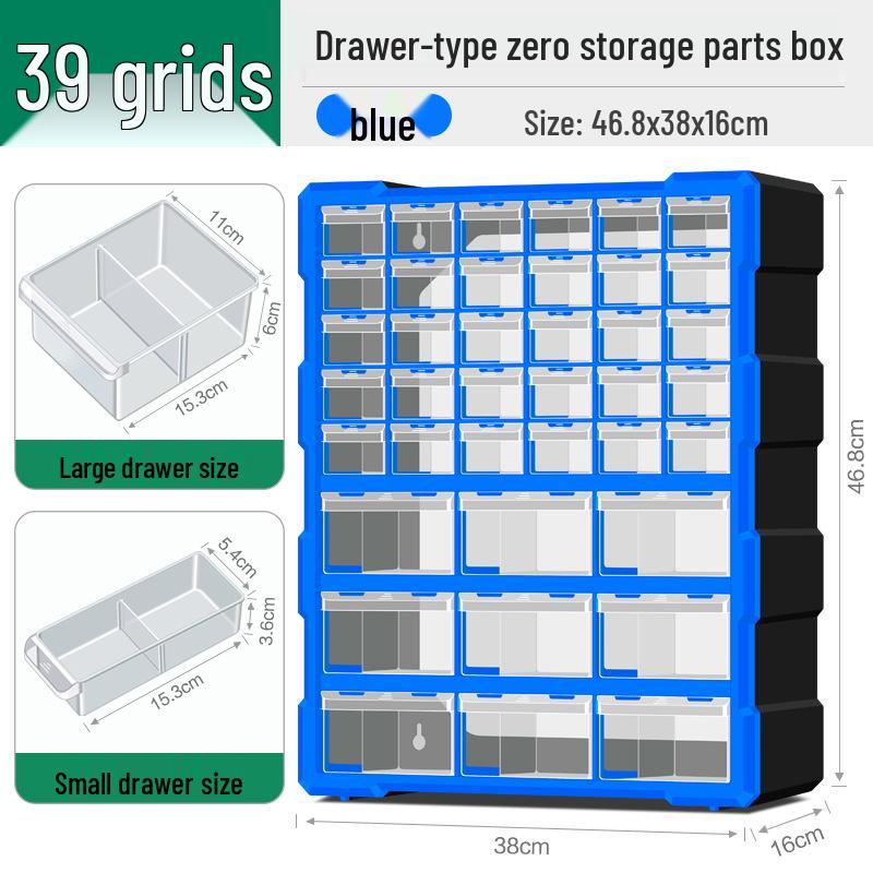 Parts Storage Cabinet with Drawers for Electronics, Hardware, & Screws