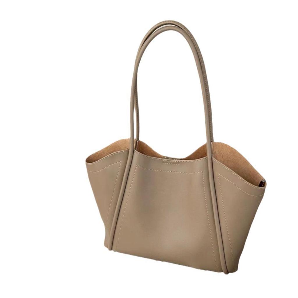 2025 Women's Large Soft Leather Designer Handbag, High-Capacity Cowhide Shoulder Bag