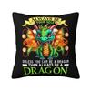Always Be Yourself Dragon Cushion Cover X Cm Polyester Velvet Throw Pillow Case For Sofa Chair Decoration Bedding Pillowslip