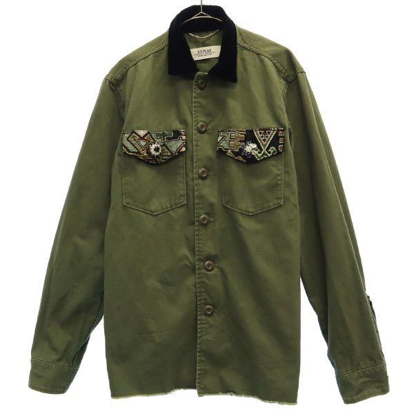 

REPLAY Long sleeve Shirt jacket XS khaki Men s Used