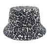 Fashion Leopard Print Double Sided Bucket Hat Unisex Sun Protection Outdoor
