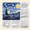 Van Gogh Style Coloring Book for Adults and Teens Stress Relief Creative Fun Activity Book Gift