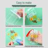 Handmade Transparent Bottle Embossing Film for Spring Plant Specimen Bookmarks