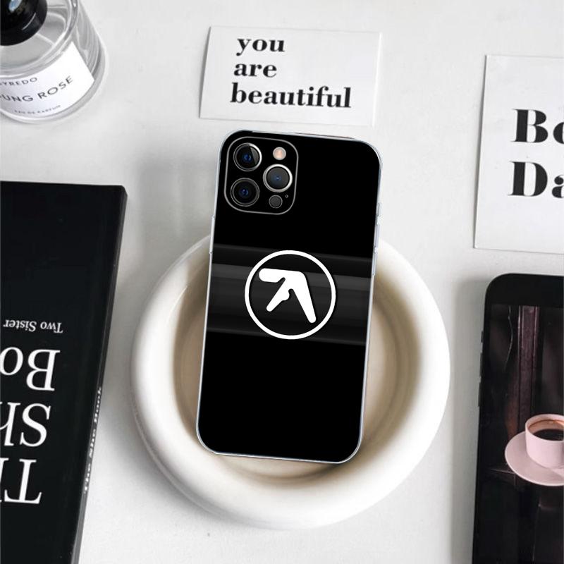 

Aphex T-Twin Symbol Logo Phone Case For iPhone 16 15 14 11 12 13 Mini Pro XS Max Cover 6 7 8 Plus X Funda Shell iPhone 12 mini