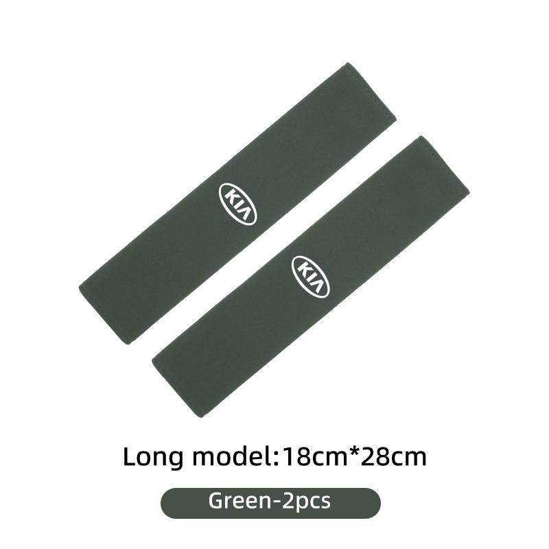 AABJN1 For KIA Suede Car Seat Safety Belt Shoulder Protection Mat Badge Accessories Cerato Proceed Venga Stonic Picanto Sorento Stinger