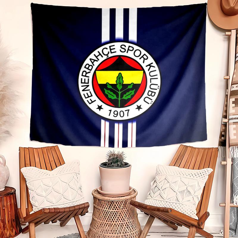 Fenerbahçe Spor Kulübü Tapestry Wall Hanging Room Background Cloth Home Decor Beach Mat Yoga Mat Sofa Bed Sheet