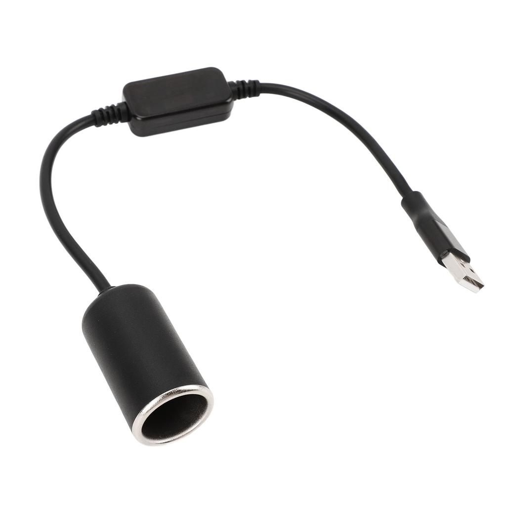 USB Male To 12V 8W Cigarette Lighter Socket Adapter Female Converter Power Cable for Driving Recorder Dash Cam GPS Car