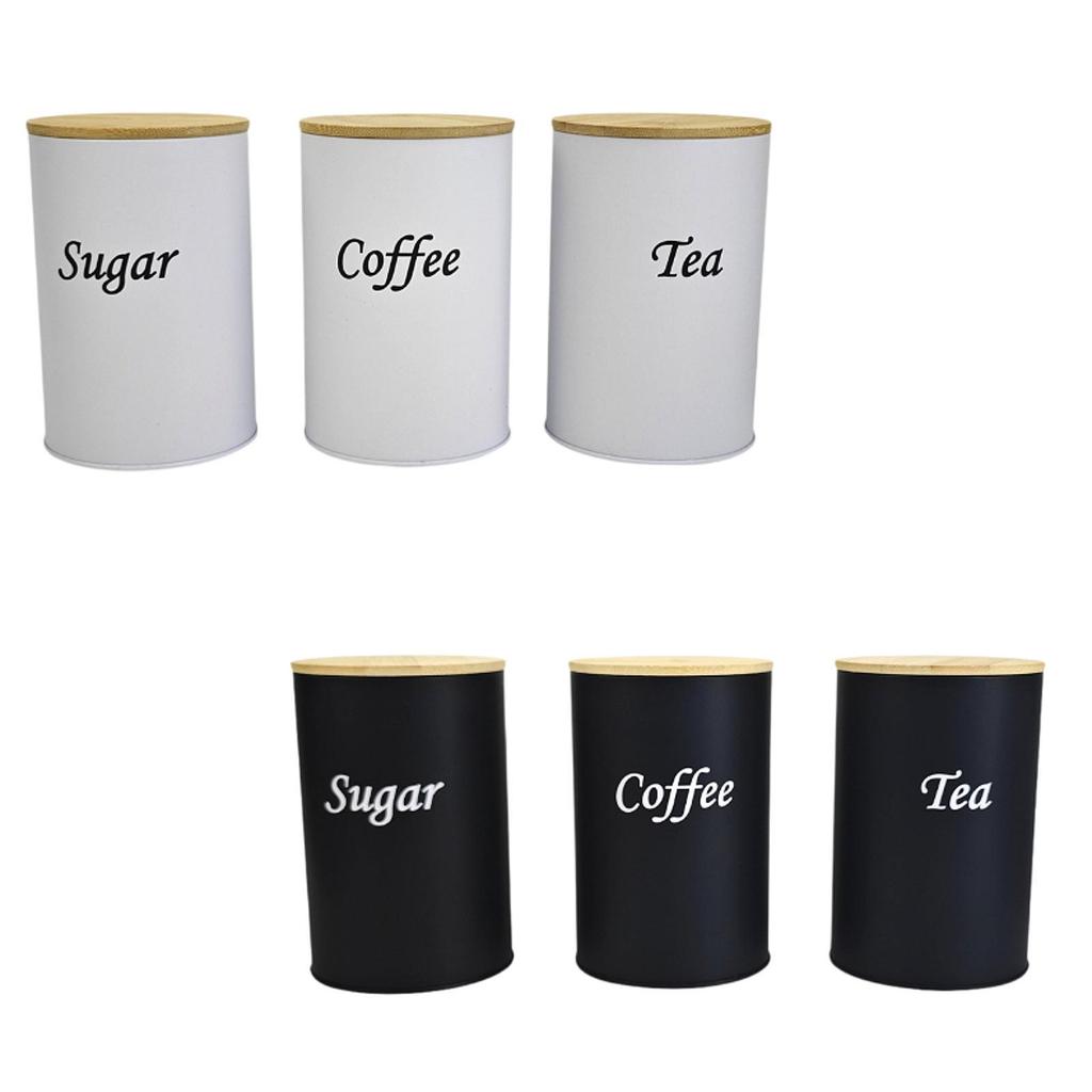 Küchenvorratsdosen Set Speisekammergläser Praktisch Mode Kaffee Tee Zucker