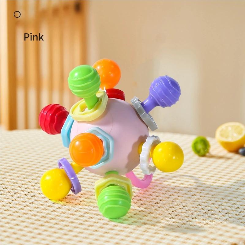 Manhattan Hand Ball Baby Educational Early Education Chewable Teether Molar Stick 0 to 1 Year Old 3 to 6 Months Baby Toys