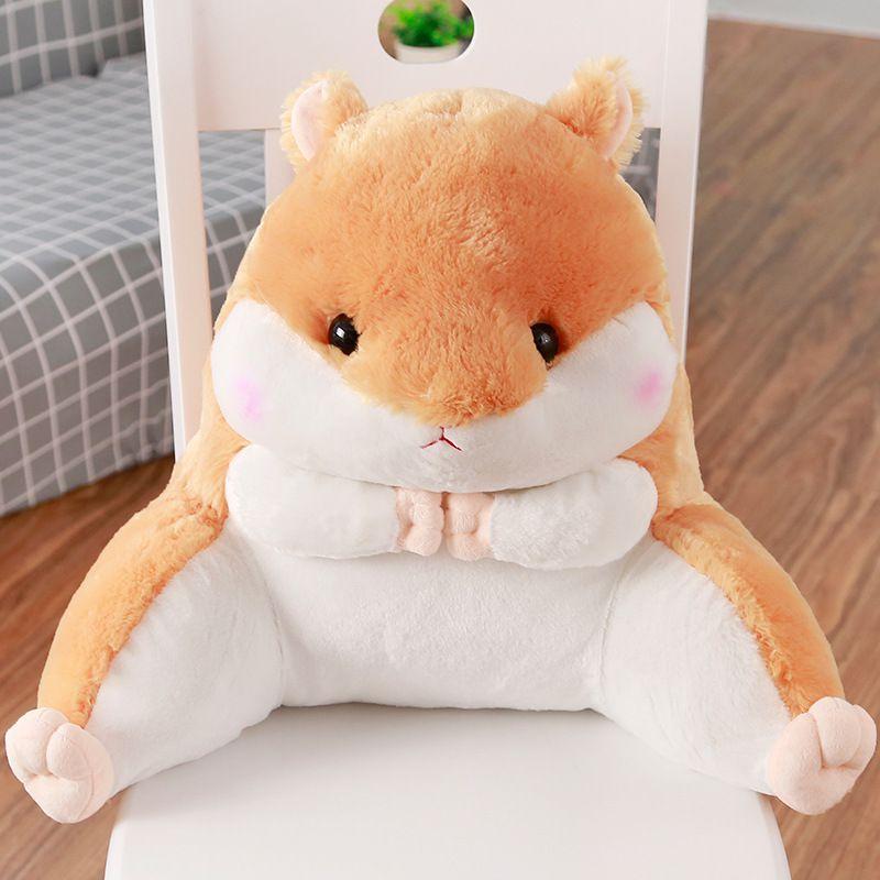 Cozy Hamster Lounger Back Pillow Plush Pp Cotton For Better Lumbar Support