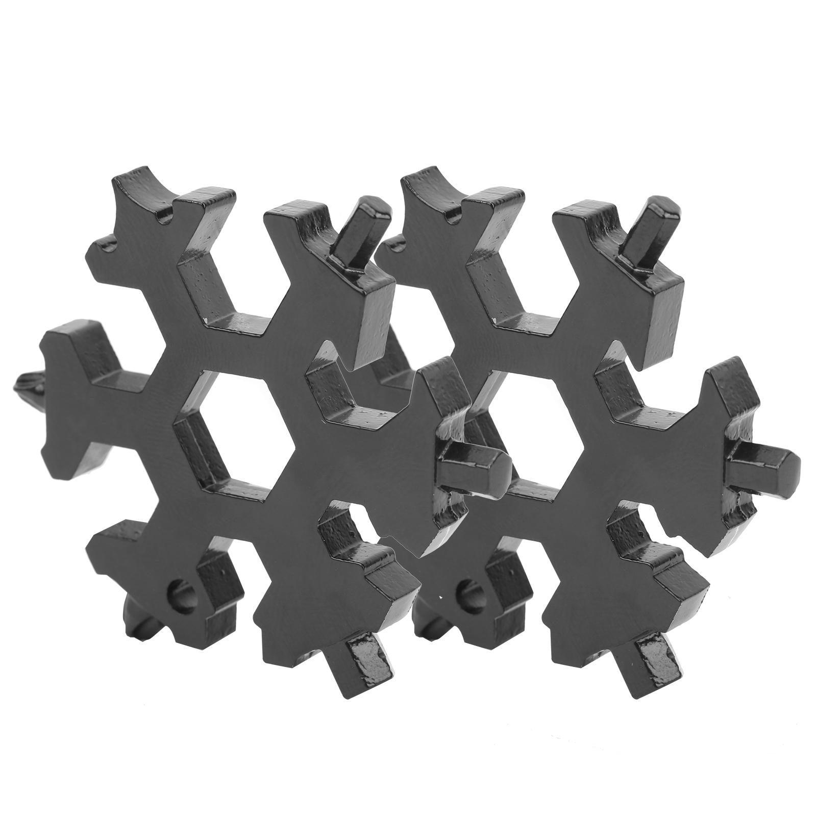 

2pcs 19In-1 Snowflake Shape Flat Hd Screwdriver Snowflake Wrench Tool