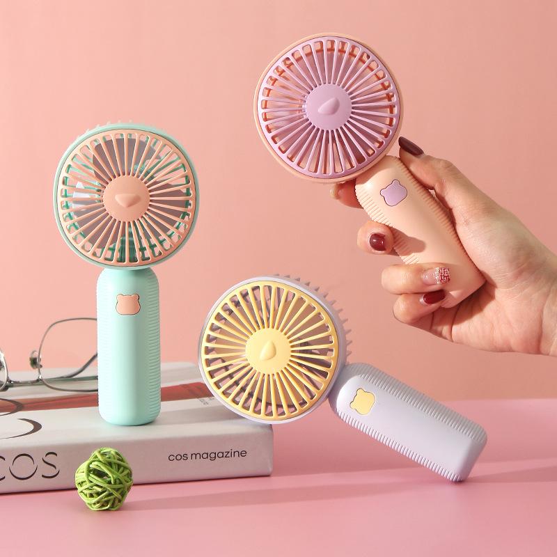 New Summer Cool and Free Handheld Fan, Mini USB Charging Portable Desktop Small Electric Fan