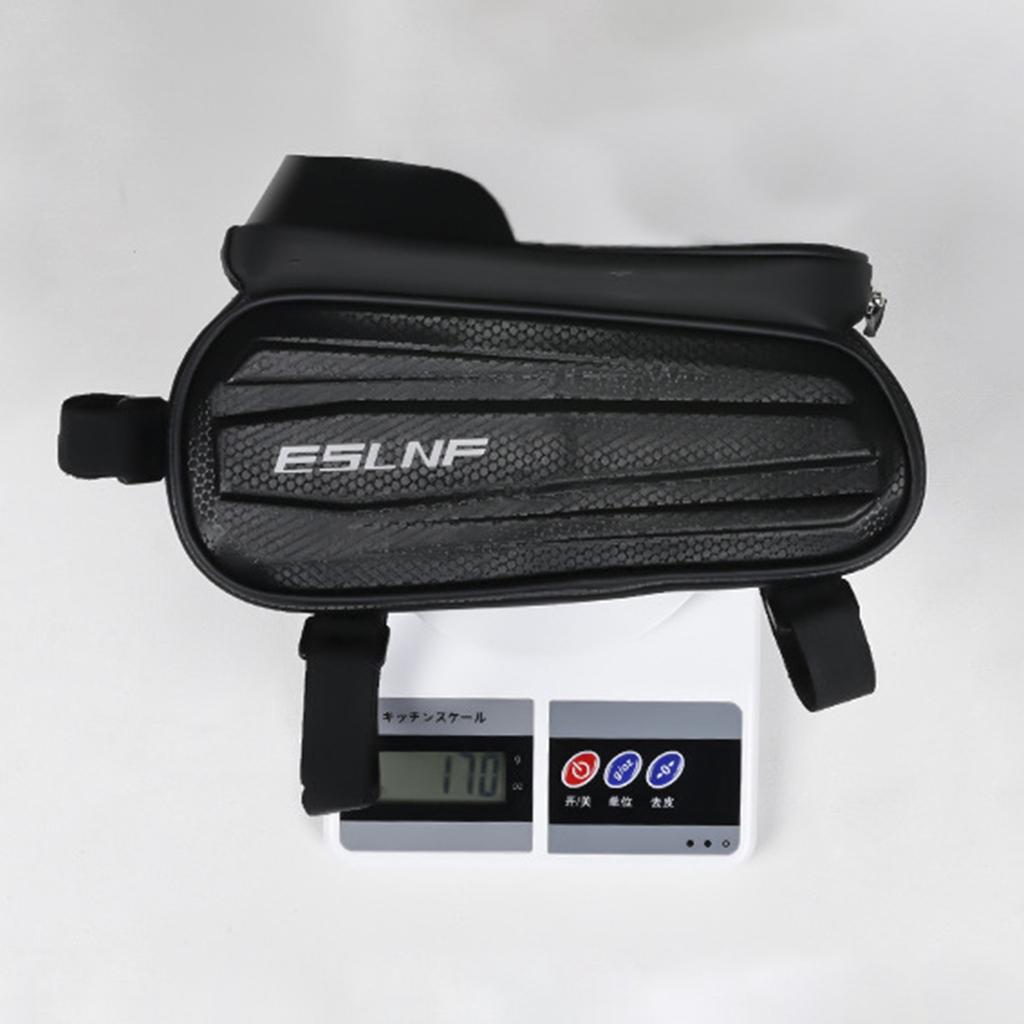 Mountain Bike Front Top Tube Pouches Pannier Phone Mount Holder Handlebar Bag with Touch Screens Cell Phone Bag Holder