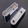 Hanging Rod End Closet Brackets No Fading Non-slip Oval Wardrobe Rail Three-hole Zinc Alloy 2Pcs Elegant Design