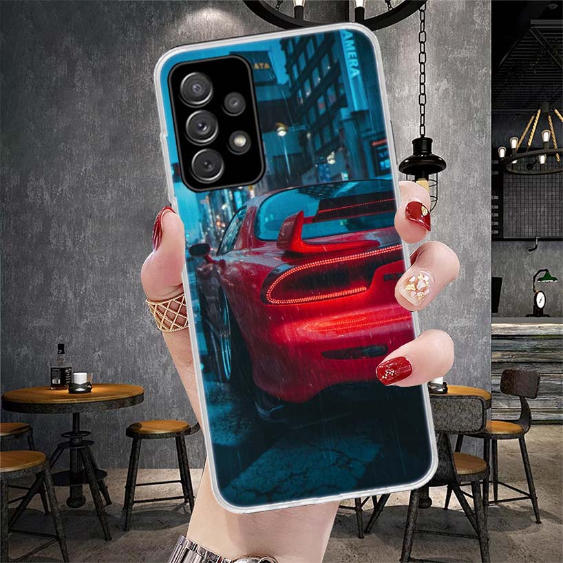 Sport Car Drift JDM Japan Soft Phone Case For Samsung Galaxy S22 S23 S24 S25 Edge S26 Ultra S20 FE S21 Plus + Fundas Coque Galax