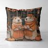 Capybara Cushions with Festive and Cute Designs Square polyester pillowcase, modern sofa decorative cushion cover